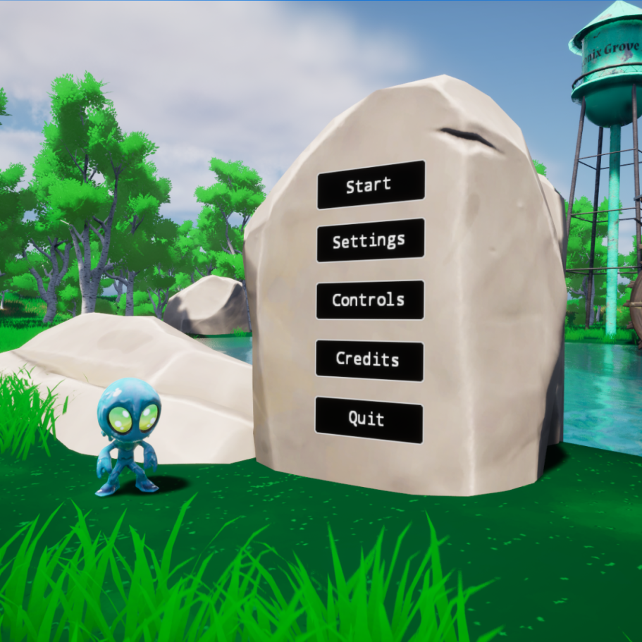 Stylized Slime Character is from Fab by Beyond Sky Studios and was used for the character model of waterman.